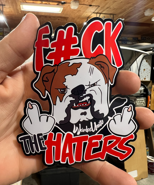 F the haters Sticker