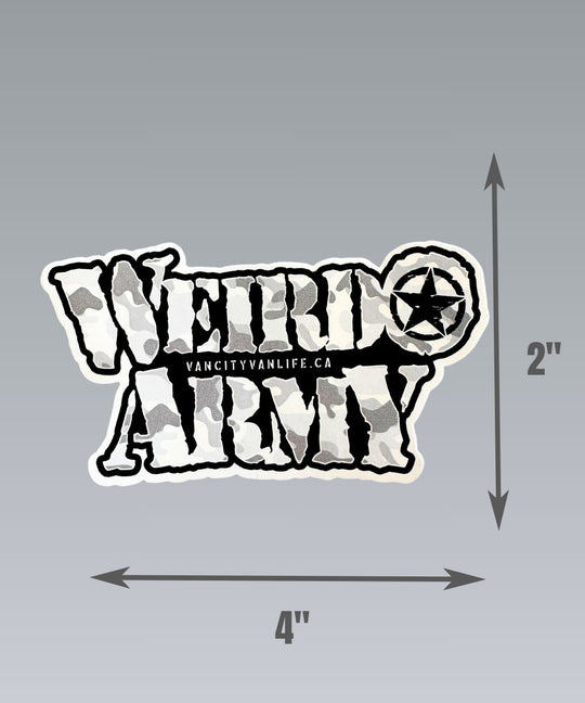 Weirdo Army Sticker