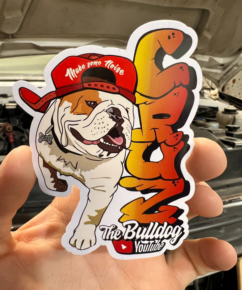 Cruz the Bulldog Sticker