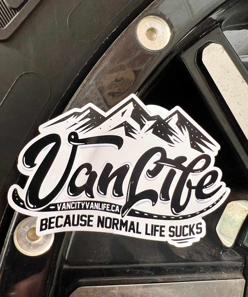 Van life Because Normal Life Sucks Sticker