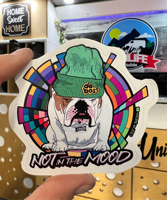Not in the Mood Sticker - White