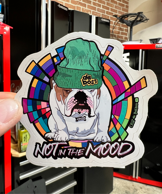 Not in the Mood Sticker - White